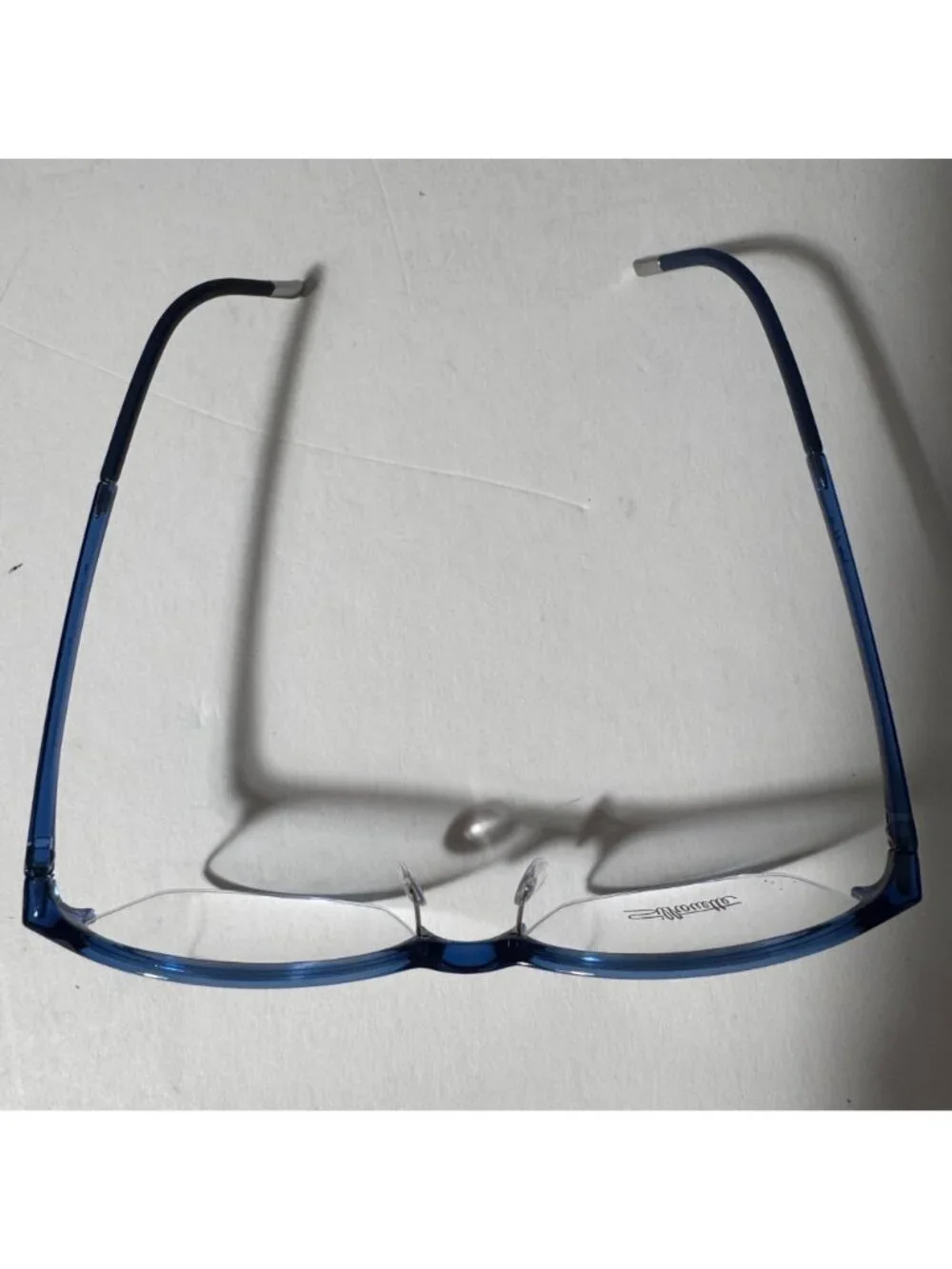 Silhouette SPX 1586 51-16 Womens Blue Half-Rim Eyeglasses Lightweight Frame